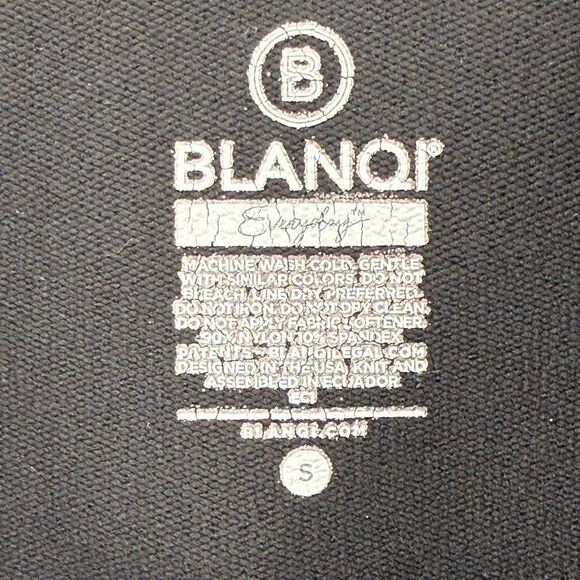 BLANQI Everyday Maternity Belly Support Leggings Black High Waisted Blue Small - Picture 7 of 7